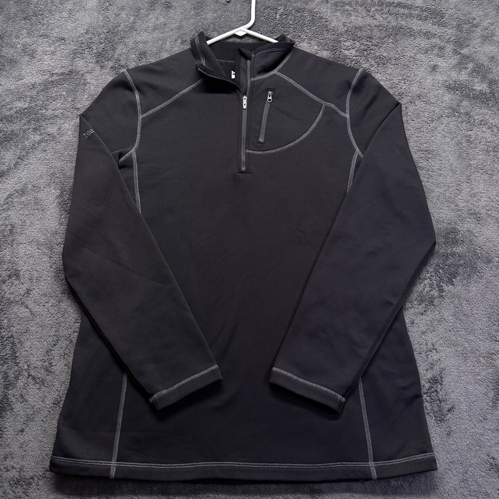 Marmot Quarter Zip Pullover Womens XL Black Fleece Lined C88790 Activewear